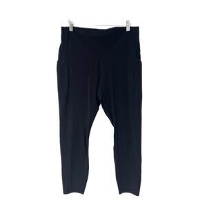 Lululemon Align Leggings Women Size 14 Black 25" Pockets Yoga Activewear